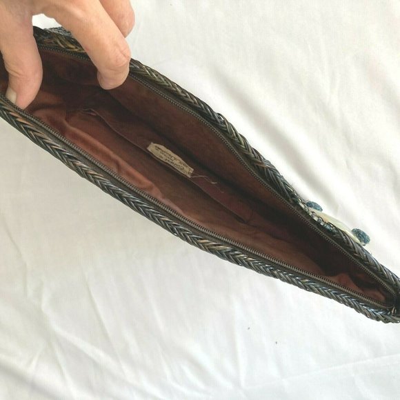 Mister Ernest Woven Clutch hand bag Straw? Rattan? - Picture 6 of 9